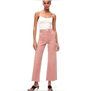 Zara Dusty Pink Flare Jeans - Womens Size 6